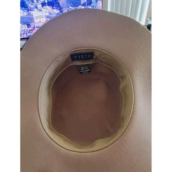 Wyeth Lila Taupe Wool Wide-Brim Fedora Hat Wool One Size main image 5